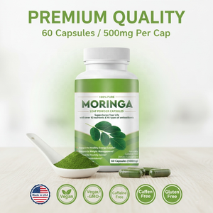 แคปซูลผงใบมะรุม 100% ซูเปอร์ฟู้ดบริสุทธิ์ บำรุงข้อต่อ พลังงาน ระบบเผาผลาญ เสริมภูมิคุ้มกัน สำหรับผู้ใหญ่ - Product Image 6