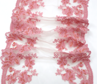 Tissu de dentelle élastique de haute qualité 30 cm en Spandex Nylon extensible multicolore pour robes de mariée, décorations et styles en maille - Vente en gros