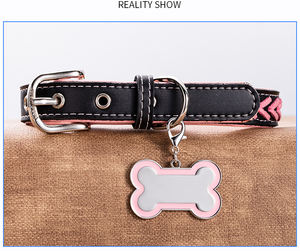 Tag nama lucu bentuk tulang hewan peliharaan tahan lama paduan seng Tag pribadi untuk anjing dan kucing kerah disesuaikan Tag nama anjing peliharaan - Product Image 4