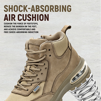 Chaussures de sécurité de travail personnalisées de haute qualité, anti-écrasement, pour hommes, S1P SRA avec embout en acier européen