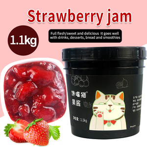 Confiture de fraises Doking certifiée Halal et HACCP - Garniture polyvalente pour Bubble Tea, milk-shakes, smoothies et pain - Product Image 1