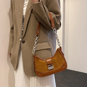 Bolso de Hombro Estilo Francés con Cadena y Diseño de Diamantes Acolchados para Mujer, Bolso Bandolera Versátil de Lujo Ligero de Primera Calidad - Product Image 5