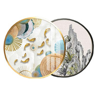 Cadre en verre et métal personnalisé, cadre photo rond en profilé aluminium pour la vente en gros/