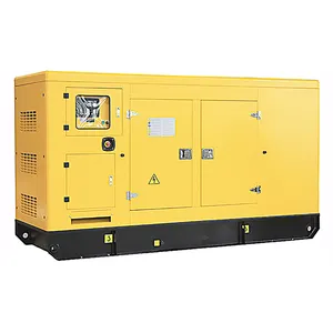 Generator diesel tipe sunyi, 50kw/63kva 120V/220V 60hz 3 fase dengan mesin Vlais, generator tahan lama tahan air