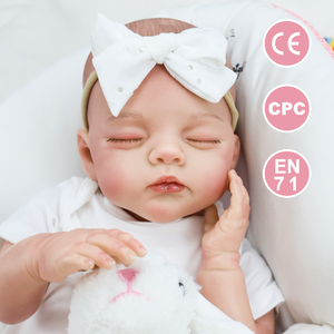 Poupées Reborn en Silicone et Vinyle pour Nouveau-nés, 45 cm, Corps en Tissu, Poupées Reborn Réalistes en Vinyle, Jouet pour Filles, Vente en Gros - Product Image 1