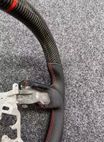Volant de direction en fibre de carbone de qualité supérieure à 3 branches pour Tacoma Tundra 4Runner - Double forme en D, dessus et dessous plats