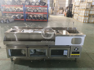 เคาน์เตอร์ชงชาไข่มุก ชุดเคาน์เตอร์บาร์น้ำชาไข่มุก เคาน์เตอร์สแตนเลสสำหรับชงชาไข่มุก - Product Image 6