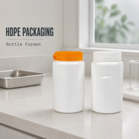 Flacon HDPET de 160 ml avec bouchon inviolable et pulvérisateur à pompe, pour vitamines, suppléments, capsules et comprimés, emballage personnalisé en couleur
