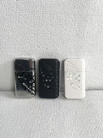 Pendentif rectangulaire style punk Grand Saturne, accessoires d'enroulement, design mat, ornement en métal