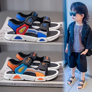 Spor yeni yazlık terlik tatlı prenses çocuk yumuşak taban ayakkabı sevimli mor erkek ve kız sandalet ayakkabı çocuk Boys - Product Image 5