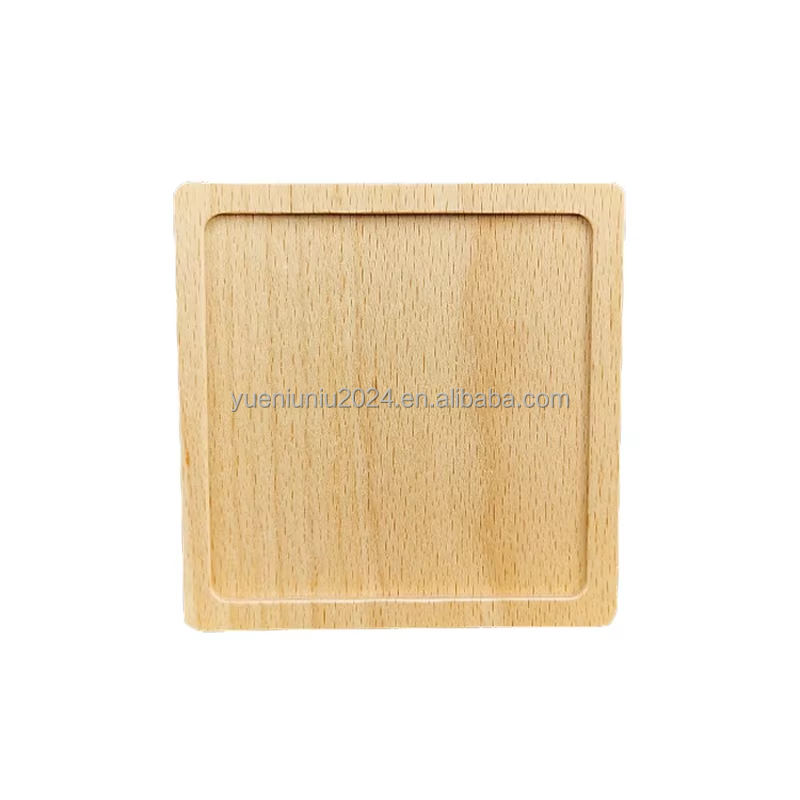 Beech wood square with grooves
