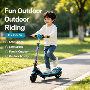 Trottinette électrique pliable pour enfants, trottinette électrique portable avec lumière LED sur le plateau, haut-parleur Bluetooth pour garçons et filles - Product Image 6