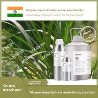 Huile Essentielle de Vétiver Indien Biologique Distillée de Haute Qualité pour l'Aromathérapie et les Soins de la Peau - Matière Première en Gros - Échantillon
