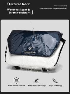 Tas Selempang Pria Bahan Oxford PU Berkualitas Tinggi, Ringan, Portabel, Tas Kerja, Bordir, Fungsional, Musim Panas - Product Image 5