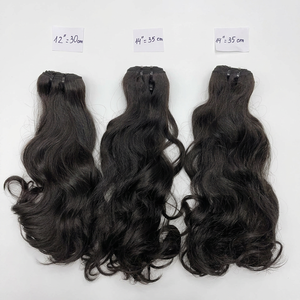 มัดผมมนุษย์หยักศกธรรมชาติสีธรรมชาติ - Product Image 1