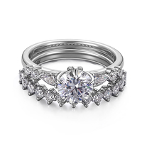 Bestseller Personalisierbarer 10k Weißgold Labor-Diamant Verlobungsring Haf Etemiy Ehering-Set für Männer und Frauen Paarring-Set