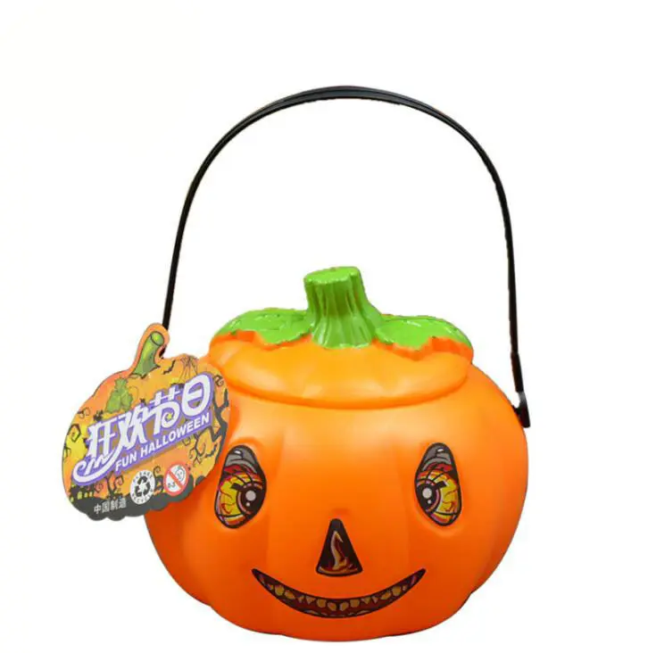 Halloween Plastik Kürbis Candy Bucket Halloween Party Dekorationen Kinder Eimer für Candy