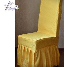 100% Basic Polyester Classical Chinese Style <strong>Half</strong> Ruffled Skirt <strong>Chair</strong> <strong>Covers</strong> - Product Image 3
