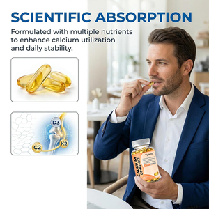 OEM/ODM Vitamine D3 & K2 en gélules pour renforcer les os et les articulations, favoriser l'absorption du calcium et soutenir les muscles quotidiennement, emballage personnalisé - Product Image 4
