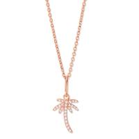 Collier pendentif en zircon palmier plaqué or personnalisé Maimang, bijoux fins en argent sterling 925, collier ras du cou pour femmes