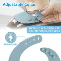 Bavoir bébé Yuye en silicone réglable, imprimé dessin animé, imperméable, antibactérien, avec poche récupératrice de nourriture, lavable, pour l'alimentation des tout-petits