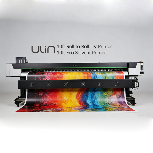 Roll to Roll 10ft Large Format UV Printer with 2pcs EPSON I3200 Heads
