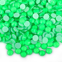 Autocollant en verre cristal diamanté à base adhésive, effet néon fluorescent, pour estampage à chaud, accessoires de bricolage pour ongles et vêtements