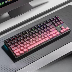 Clavier de jeu sans fil ultra-silencieux à trois modes, tendance, pour agents de vente en gros, idéal pour les bureaux et les joueurs d'e-sport - Product Image 2