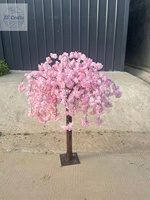 Meilleures ventes Arbre de cerisier artificiel blanc tombant de 1,2 m 1,5 m Centre de table de mariage Arbre de fleurs décoratif