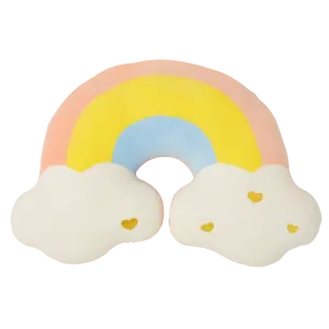 Travesseiro de brinquedo macio para crianças em formato de pelúcia personalizado, travesseiro nórdico arco-íris para meninas, névoa lunar por atacado