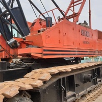 Grue sur chenilles HITACHI KH300 à vendre, 80 tonnes, flèche à treillis robuste, longueur maximale de la flèche 58m, machine de construction