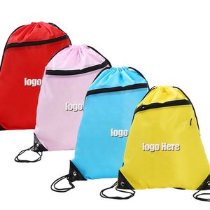 Portable Outdoor Reflective Safty <b>Children</b> Drawstring Sports <b>Backpack</b> Running Bags Lightweight <b>Backpack</b> - Product Image 2