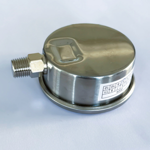 Achtermontage Npt1/<span class=keywords><strong>4</strong></span> Draad Schokbestendige Olie Manometer Met 60Mm Messing Draad Back Npt Aansluiting Drukmeter - Product Image 3