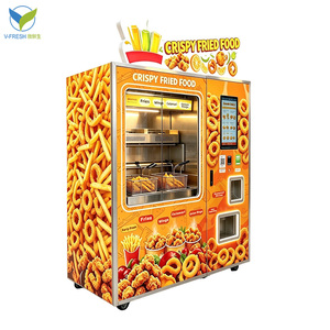 เครื่องทอดไก่กรอบ Wx-f61-2 Vfresh แบบกำหนดเองได้ บริการตนเอง หน้าต่างมองเห็นได้ ผลิตจากสแตนเลส รองรับ SDK และการชำระเงินด้วย QR โค้ด - Product Image 1