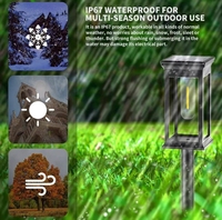 Lampes solaires LED étanches IP67 pour l'extérieur, style lanterne, pour allées, chemins, jardins, pelouses, patios, décoration