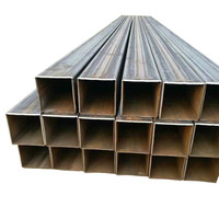 Tube carré en acier laminé à chaud GB/T 1591 Q390B Q420B 50x50-200x200mm, paroi 6-20mm pour cadre de support de conduite de génération hydroélectrique