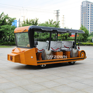 Autobús Turístico Eléctrico ZOWN de 8 Asientos, Techo Abierto, Color Naranja, Uso en Exteriores - Product Image 1
