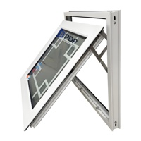 Toldo de vidrio doble de aluminio de estilo chino antiguo PDP, ventana insonorizada, patrón de celosía de rotura térmica para uso exterior