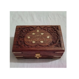 Premium Quality Handcrafted Wooden Jewellery <b>Box</b> For Necklace Rings Earrings Storage Organizer <b>Gift</b> Item Available For Sale - Product Image 1