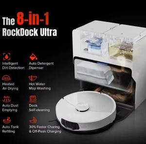 หุ่นยนต์ดูดฝุ่นรุ่น Roborock S8 MaxV Ultra แรงดูด 10000 Pa พร้อมระบบล้างถังน้ำถูพื้นอัตโนมัติ อบแห้ง และเทฝุ่นออก - Product Image 1