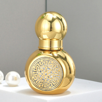 Vente en gros de flacons à bille en verre transparent de luxe de 15 ml pour parfum, finition givrée/mate, option de gravure, carton pour huile essentielle