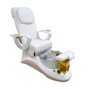 Fauteuil de pédicure électrique avec bassin en cristal, lumière LED, repose-pieds réglable, fauteuil de spa pour les pieds de salon - Product Image 5