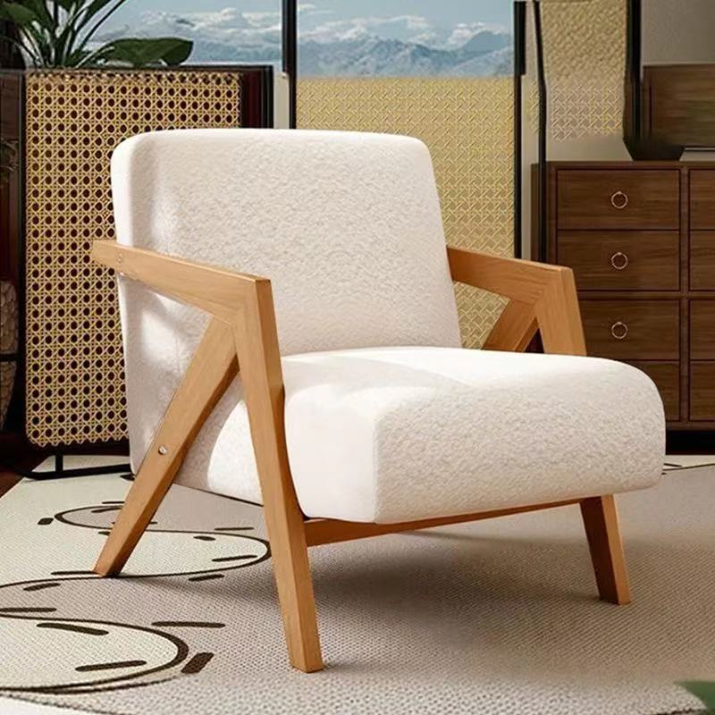 Chaise en lin grossier