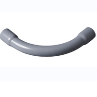 Coude en croissant de lune UPVC haute pression 20-63 mm, connecteur coudé en PVC pour tubes en plastique et raccords de conduites d'eau