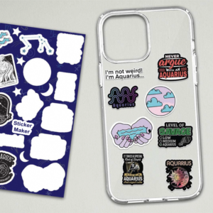 Hojas de Etiquetas Adhesivas Transparentes de Vinilo Personalizadas con Diseño Estético de <span class=keywords><strong>Bluey</strong></span> - Product Image 5