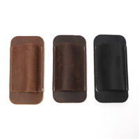 Étui à couteau en cuir PU minimaliste et discret, réglable, portable, sac à couteau de poche, durable, housse EDC pour l'extérieur