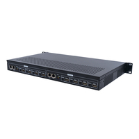 Codificador de Transmisión de Video HEVC H.265 H.264 de 1U para Rack con Audio AAC/MP3, 8 Canales a HTTP/RTSP/RTMP, Bitrate VBR/CBR