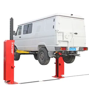 2 Post Car Lift TFAUTENF CE Cabled 8000kg 18000lbs 1870mm Lifting Height Heavy Duty Hydraulic 2 Post Car Lift For Sale
