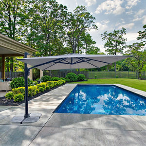 Venta caliente 3x3M Roma Parasol Roman Umbrella LED Sun Light Patio al aire libre para sombreado de jardín Hoteles plegables Muebles de exterior - Product Image 1