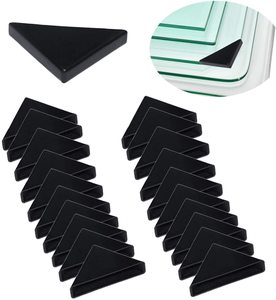 Rotores de <span class=keywords><strong>4</strong></span>, 5, 6, 8, 10 espesor 35 mm longitud lateral mesa/vidrio/Marco de fotos Esquina de plástico - Product Image 1